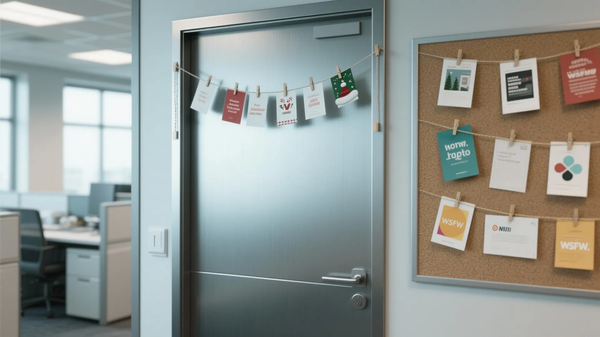 2. Magnetic Garland and Card Display
