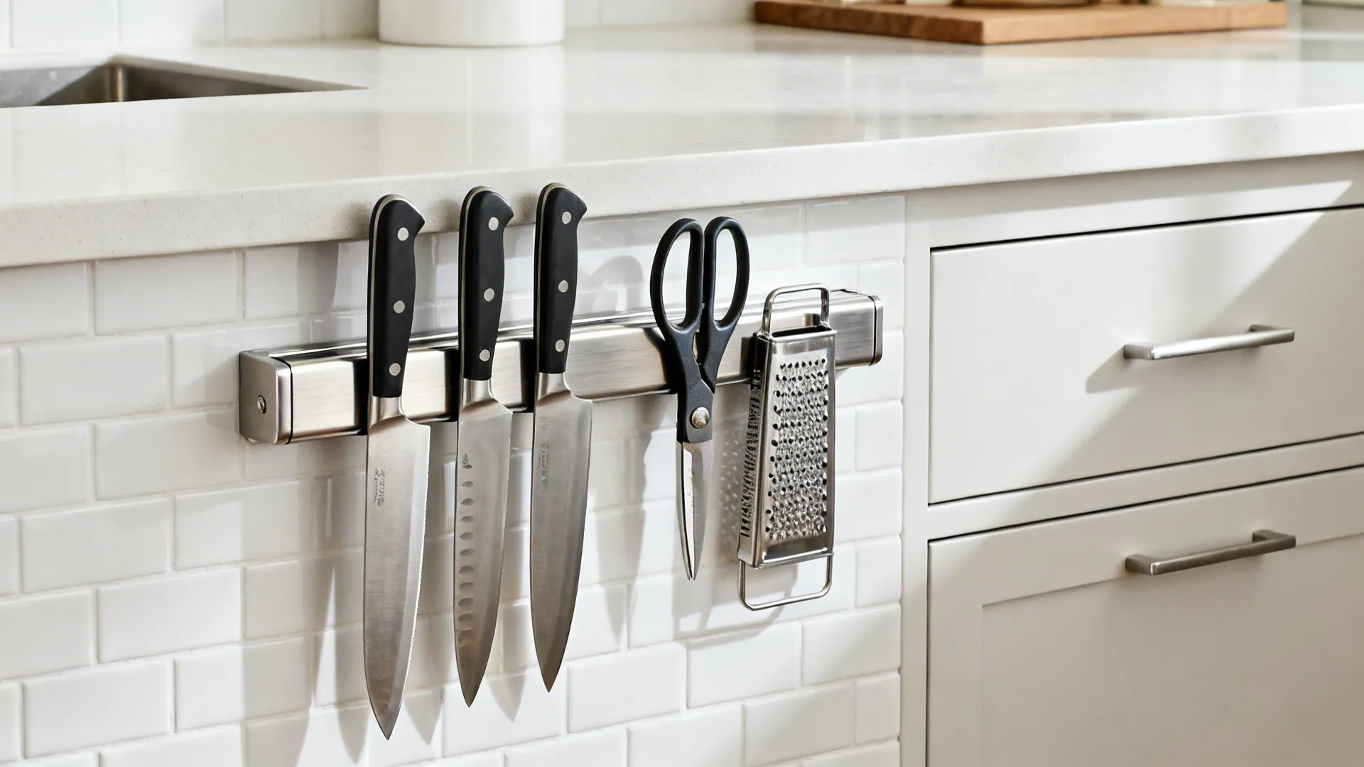 Magnetic Knife and Tool Bars in Stainless Steel