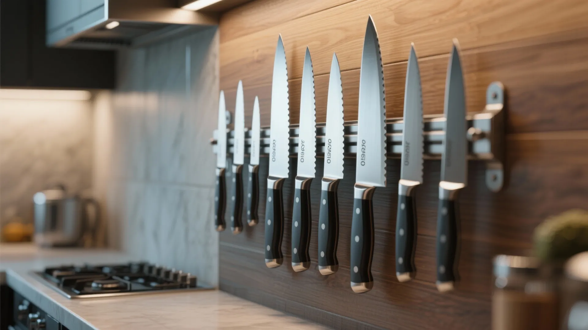 2. Magnetic Knife Wall