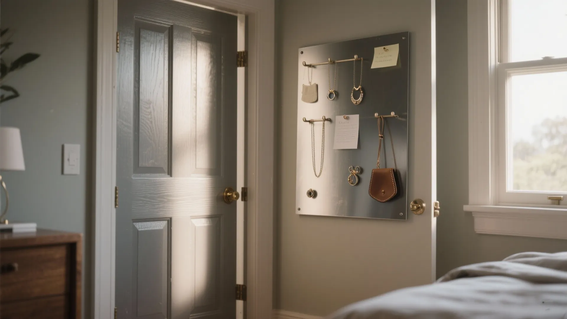 1. Magnetic memo and jewelry board