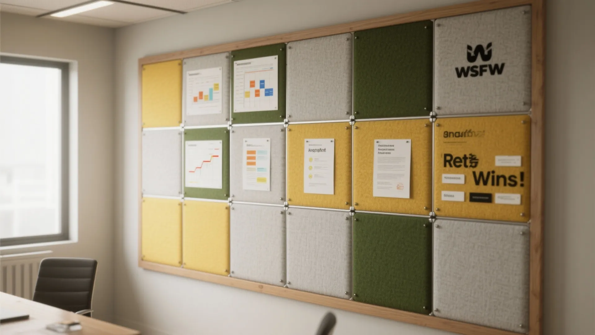 5 Office Notice Board Ideas: Practical, stylish notice board ideas to make small offices pop
