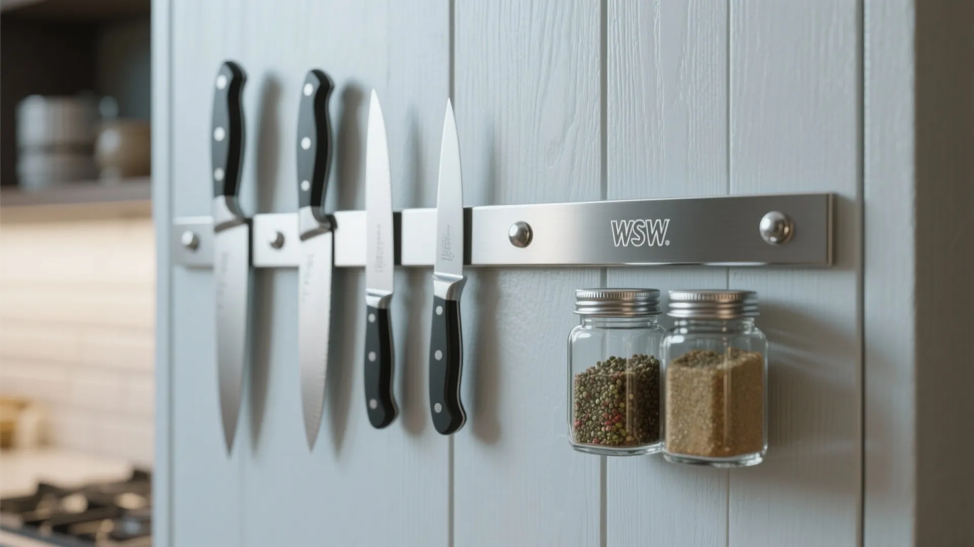 2. Full-height panelling and magnetic storage