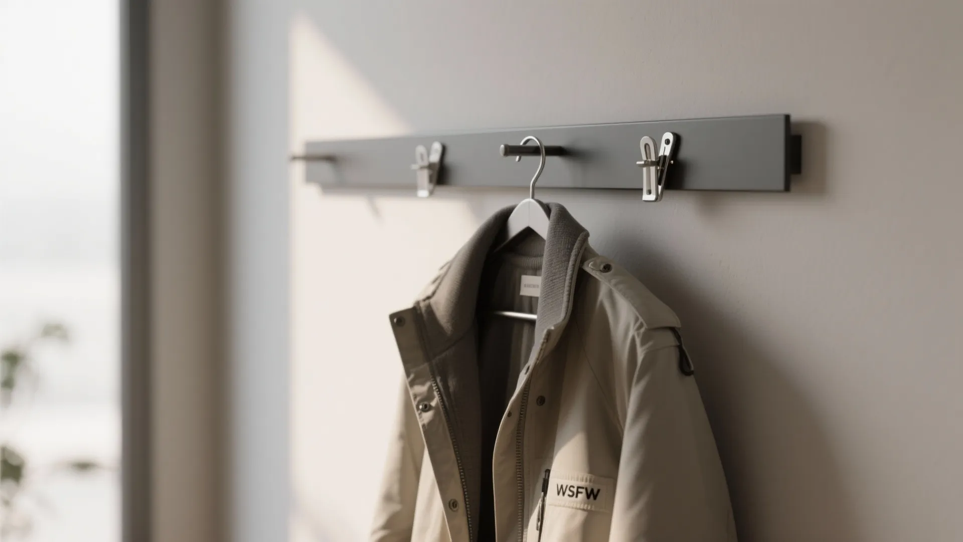 5. Magnetic strip or slim rail for seasonal swap