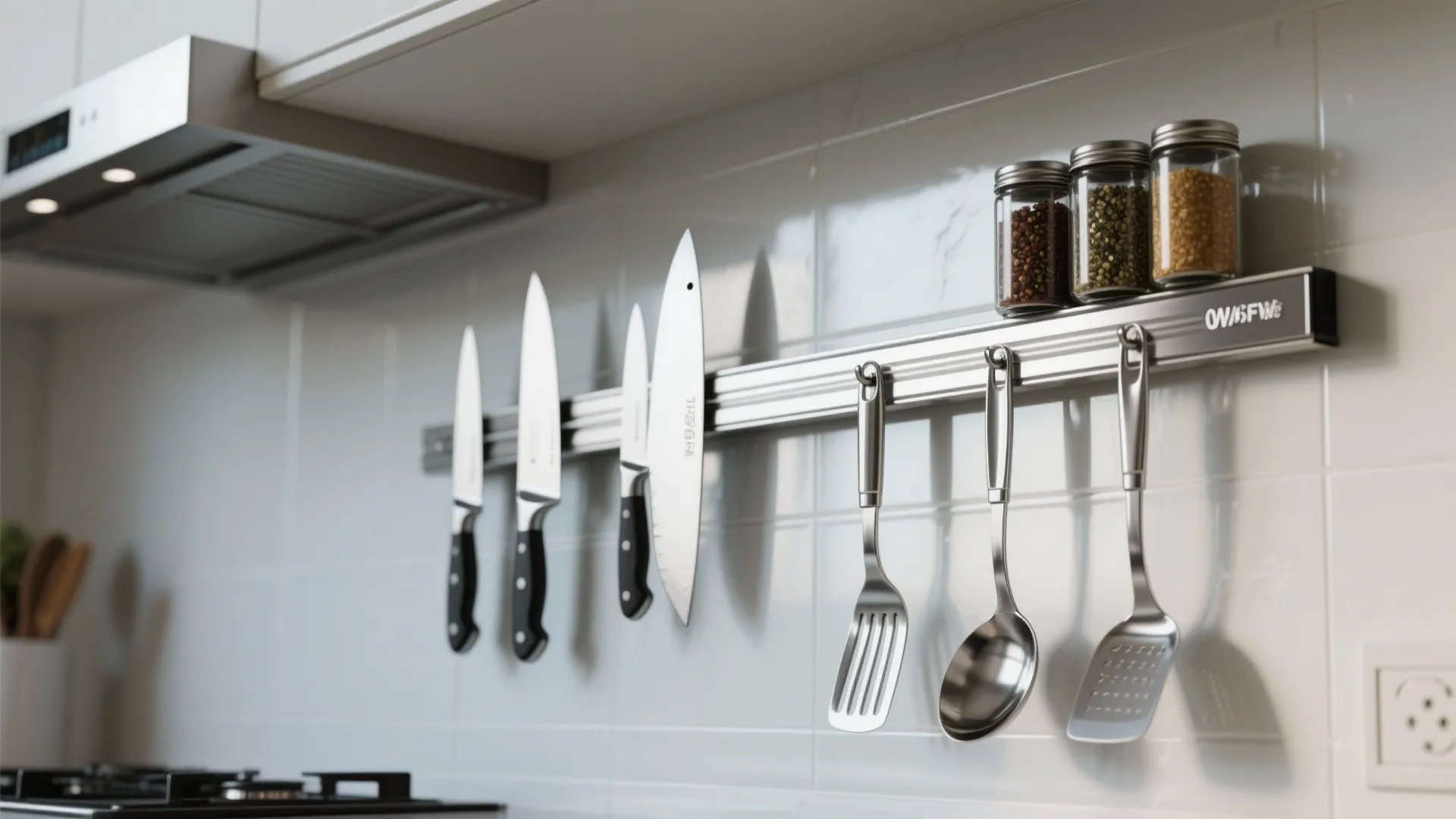 2. Functional Hanging—Magnetic Racks & Rail Systems