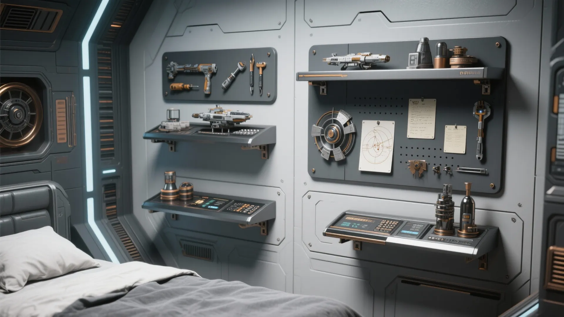 4. Magnetic Surfaces and Floating Shelves