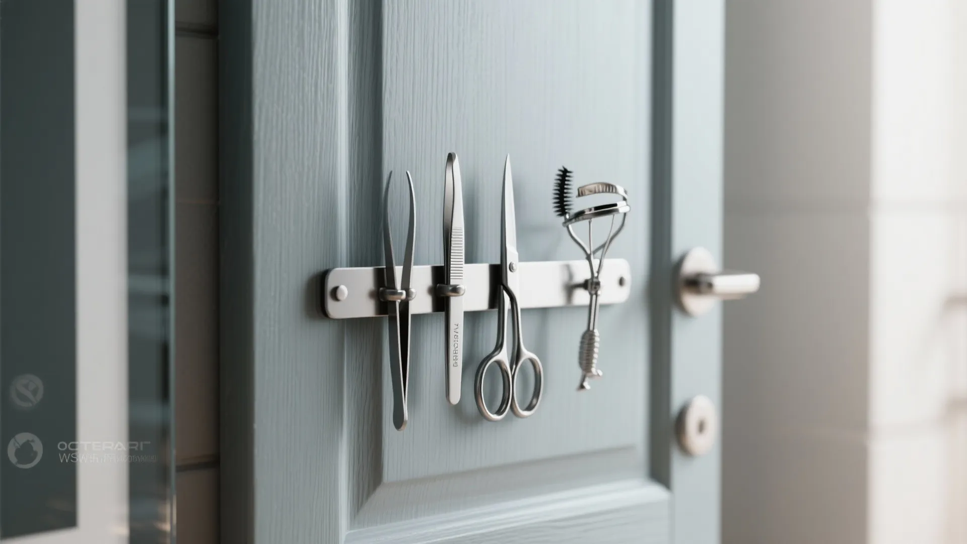 2. Magnetic strips for metal tools