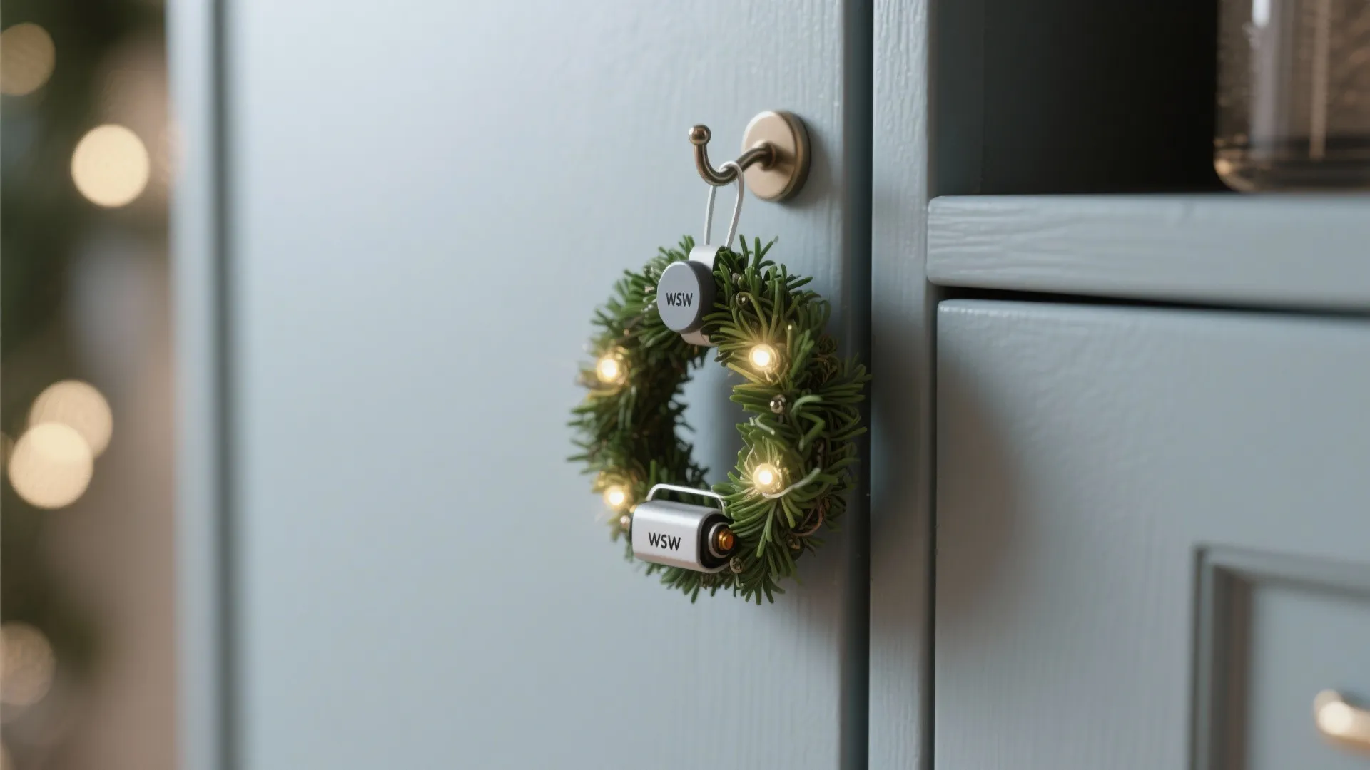 2. Magnetic wreaths and hanging decor
