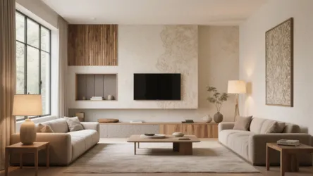 5 Living Room Main Hall Wall Texture Design Ideas