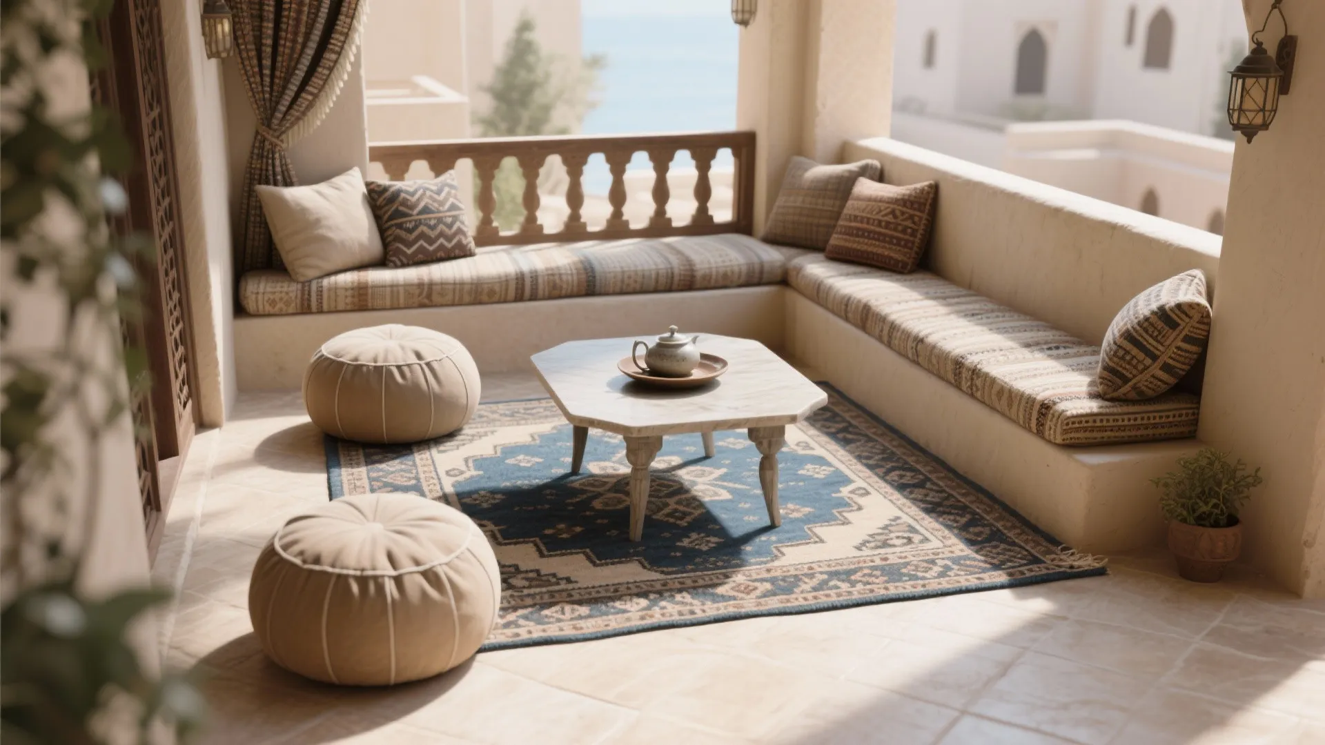 Cozy Majlis Seating and Tactile Textiles