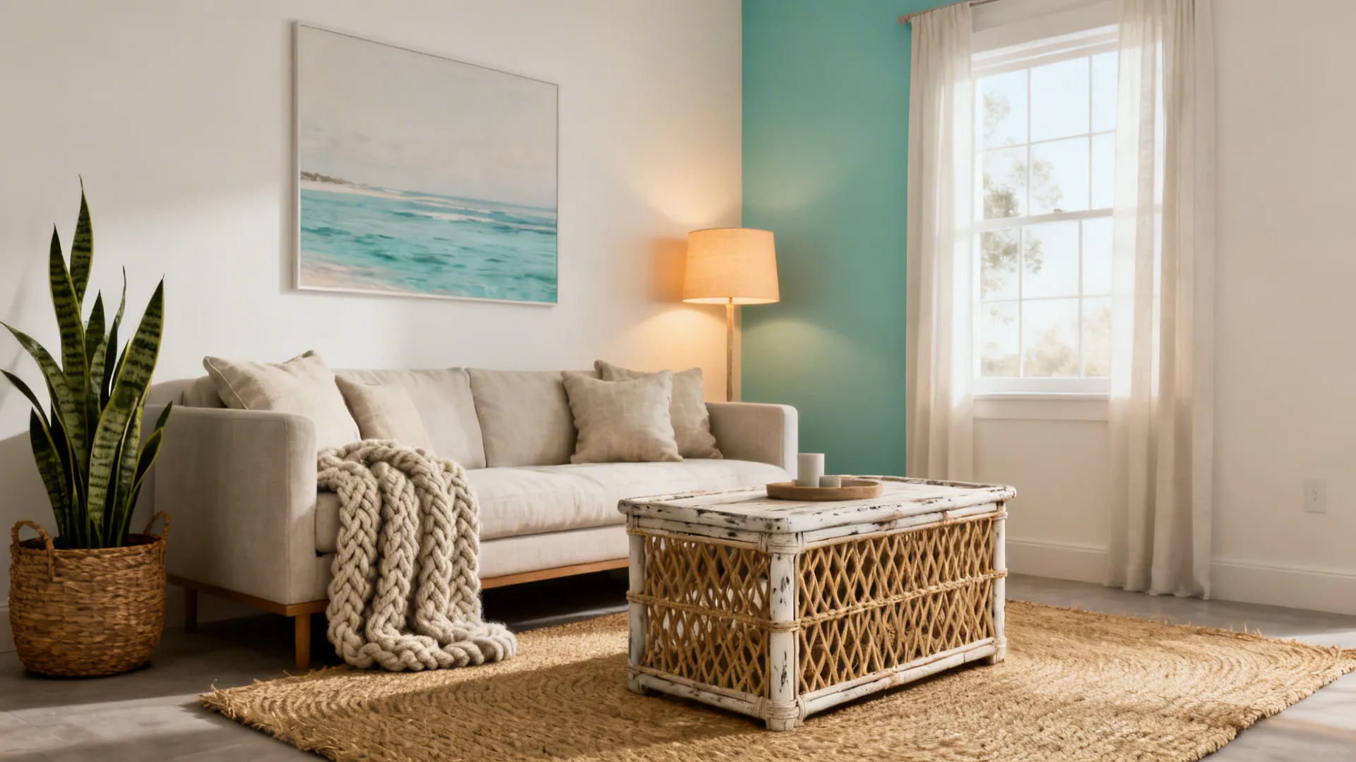 5 Beach-Themed Living Room Ideas on a Budget