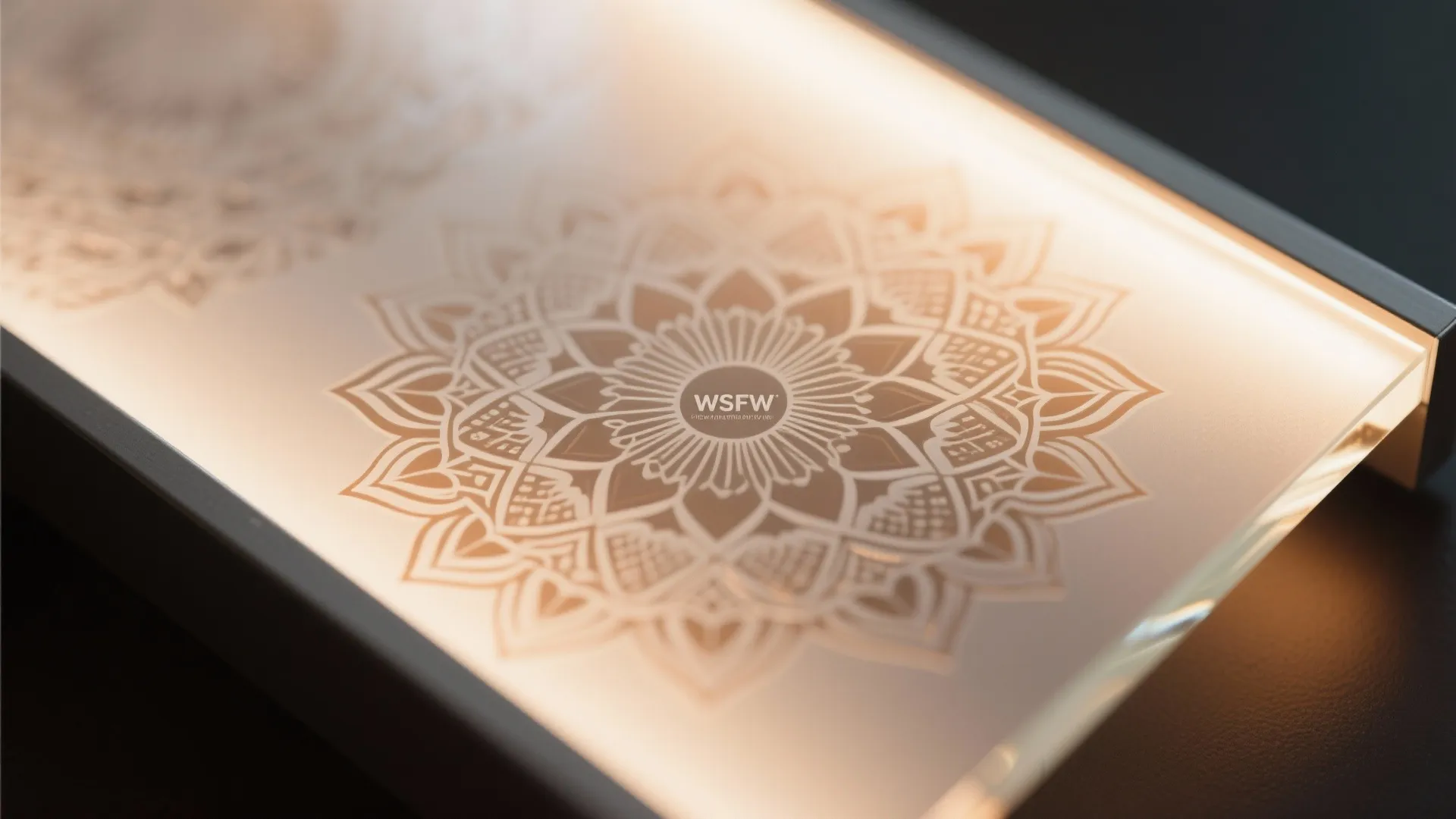 Etched or Sandblasted Mandala Panels with Backlighting