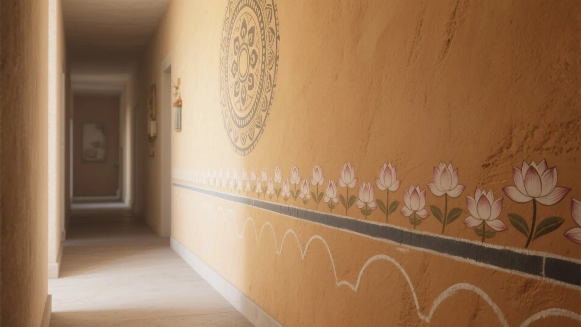 Hand-Painted Mandala Borders