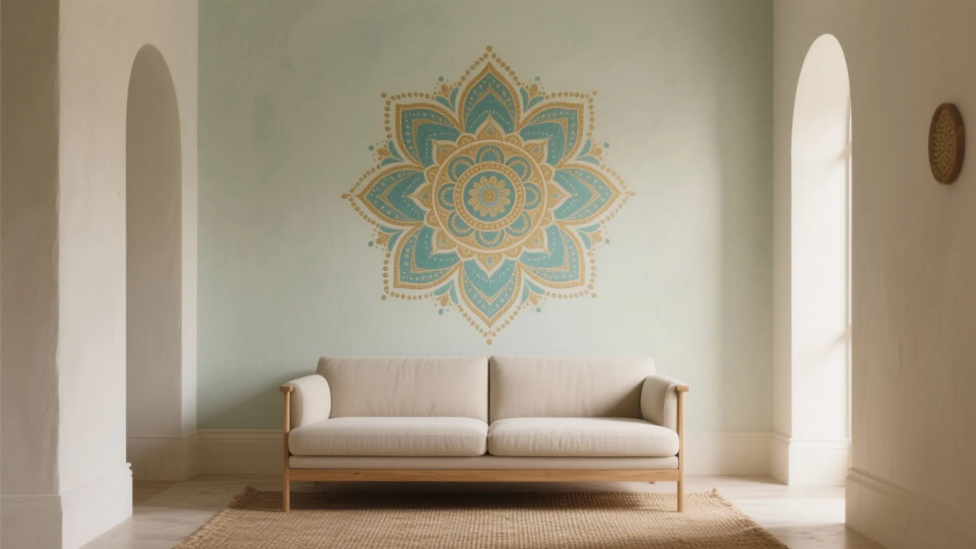 Mandala Accent Wall for Living Rooms