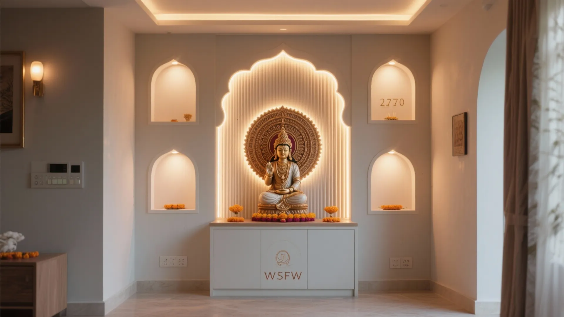 Mandala Lighting with Niches