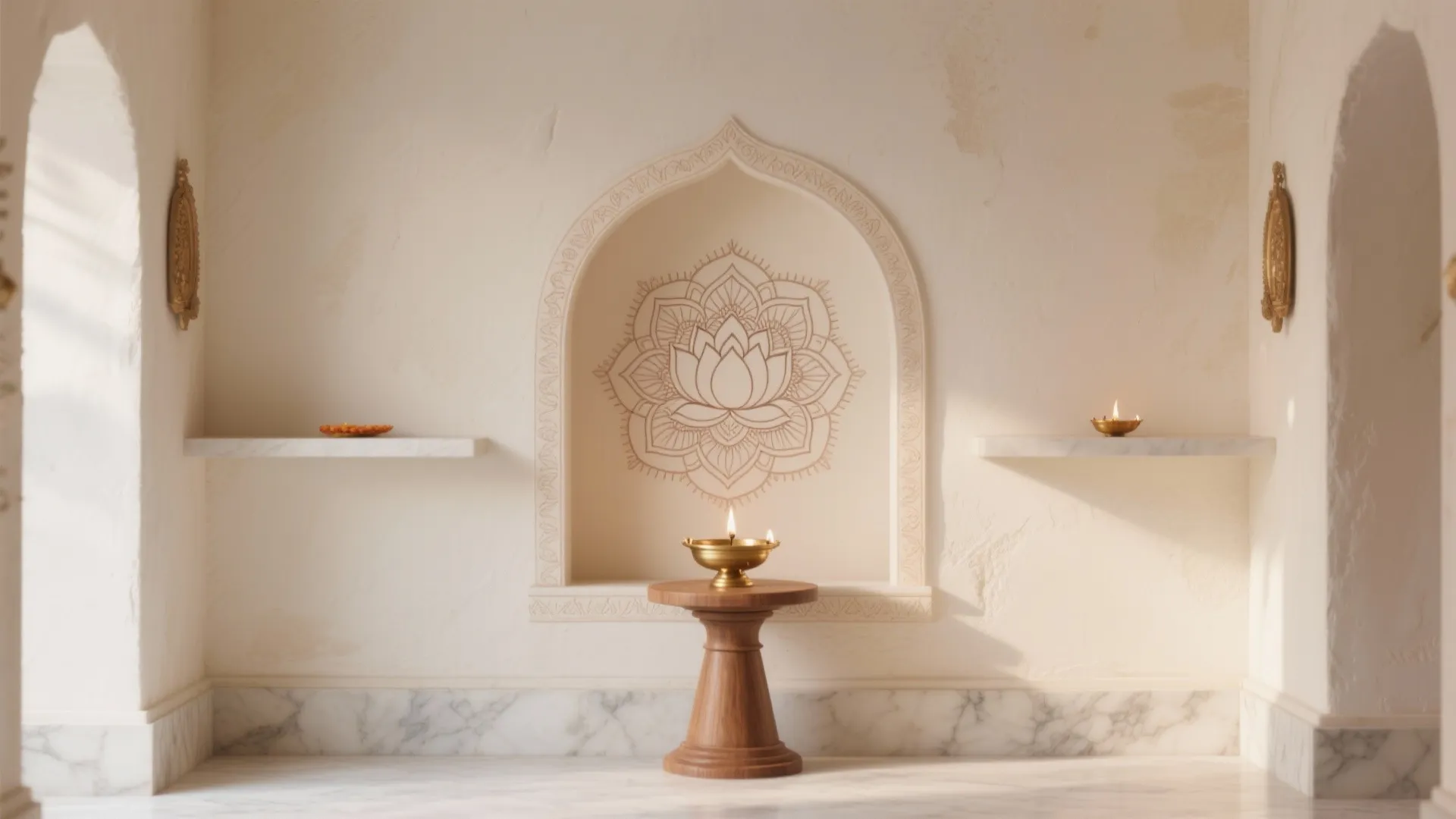 Mandala and Lotus Motifs in Soft Hues