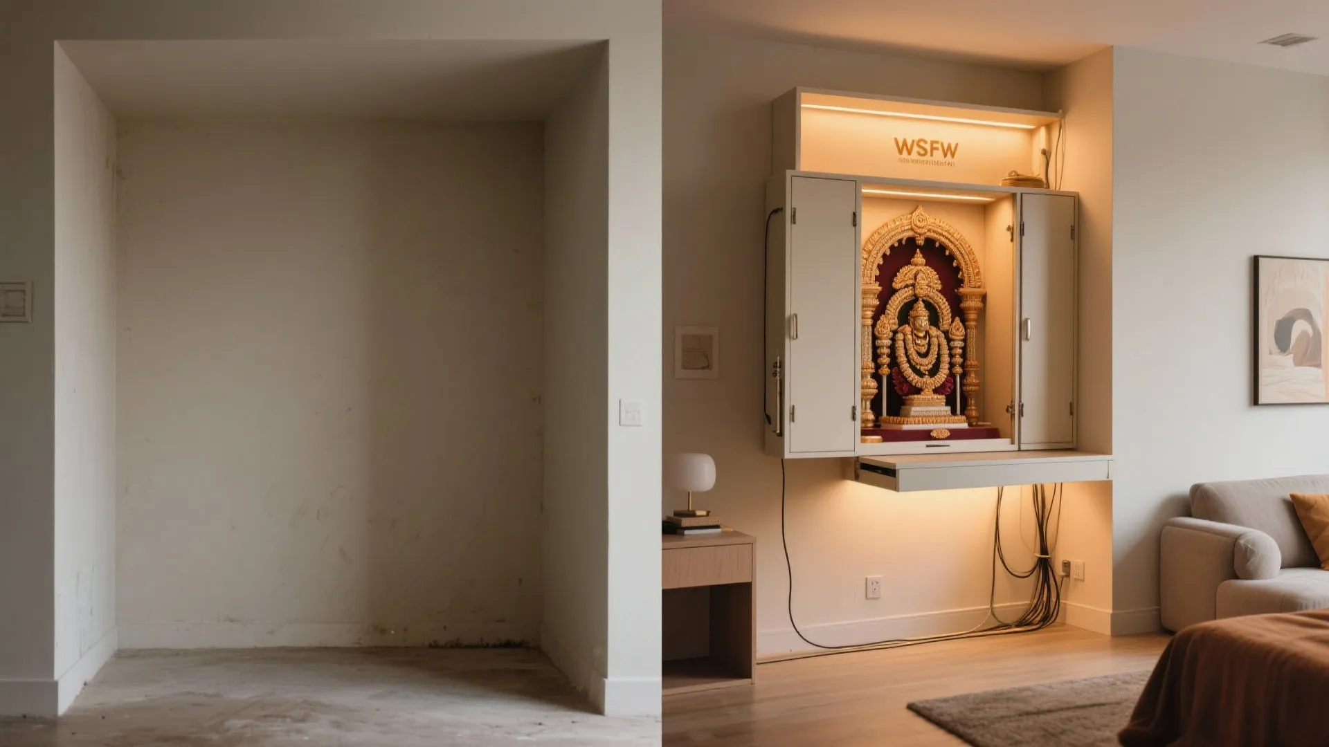 Bonus: Compact Mandir Cabinets for Rentals