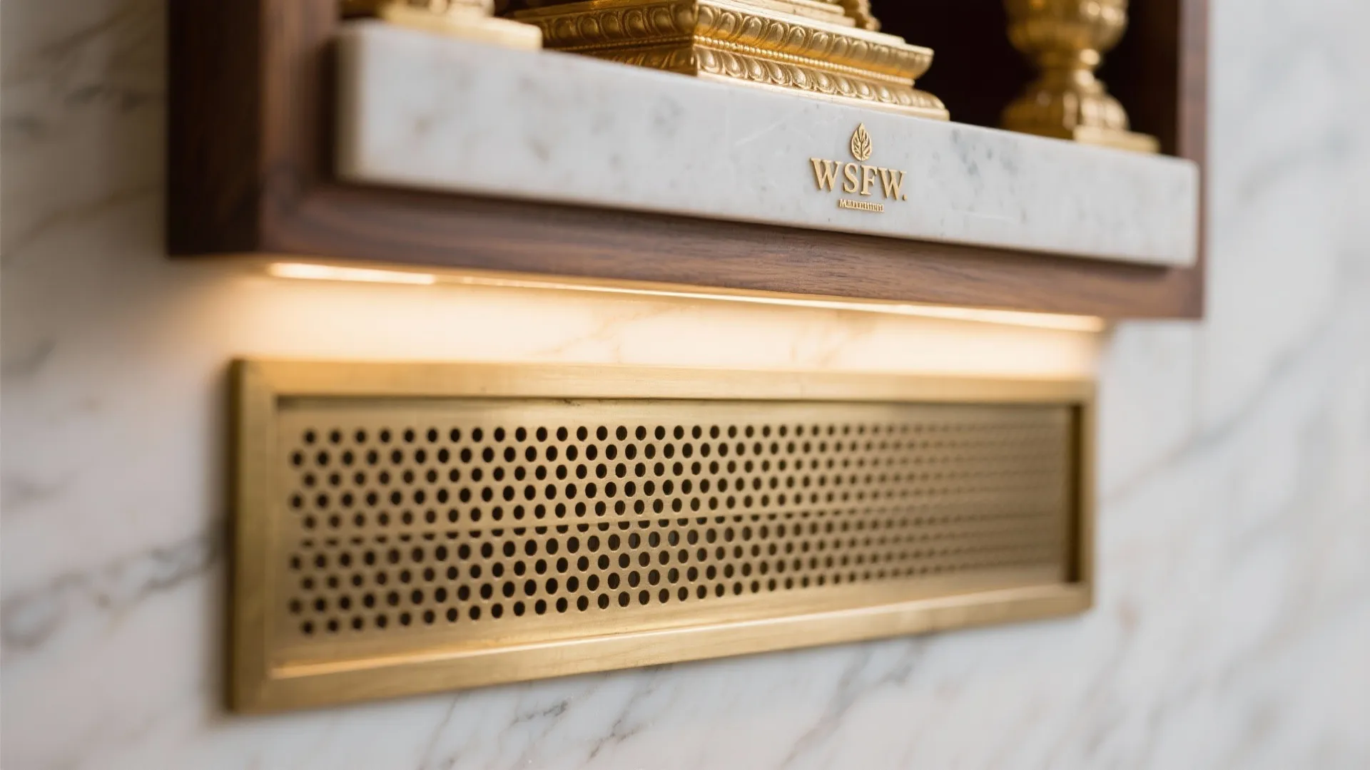 Wall-Mounted Mandir With Smart Storage