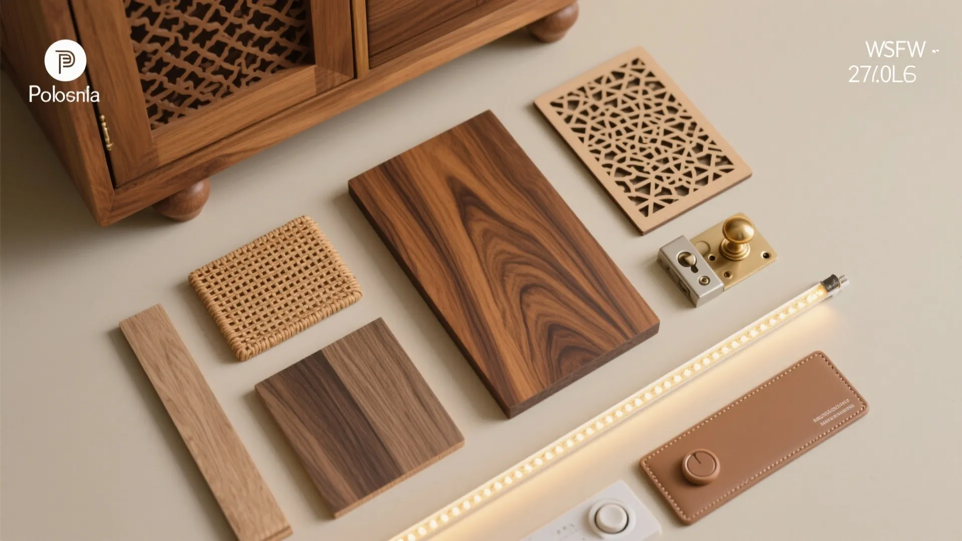 Compact Wooden Pooja Cabinet with Doors