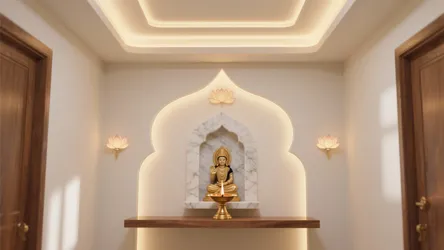 5 Mandir POP Designs for Pooja Room Ceiling