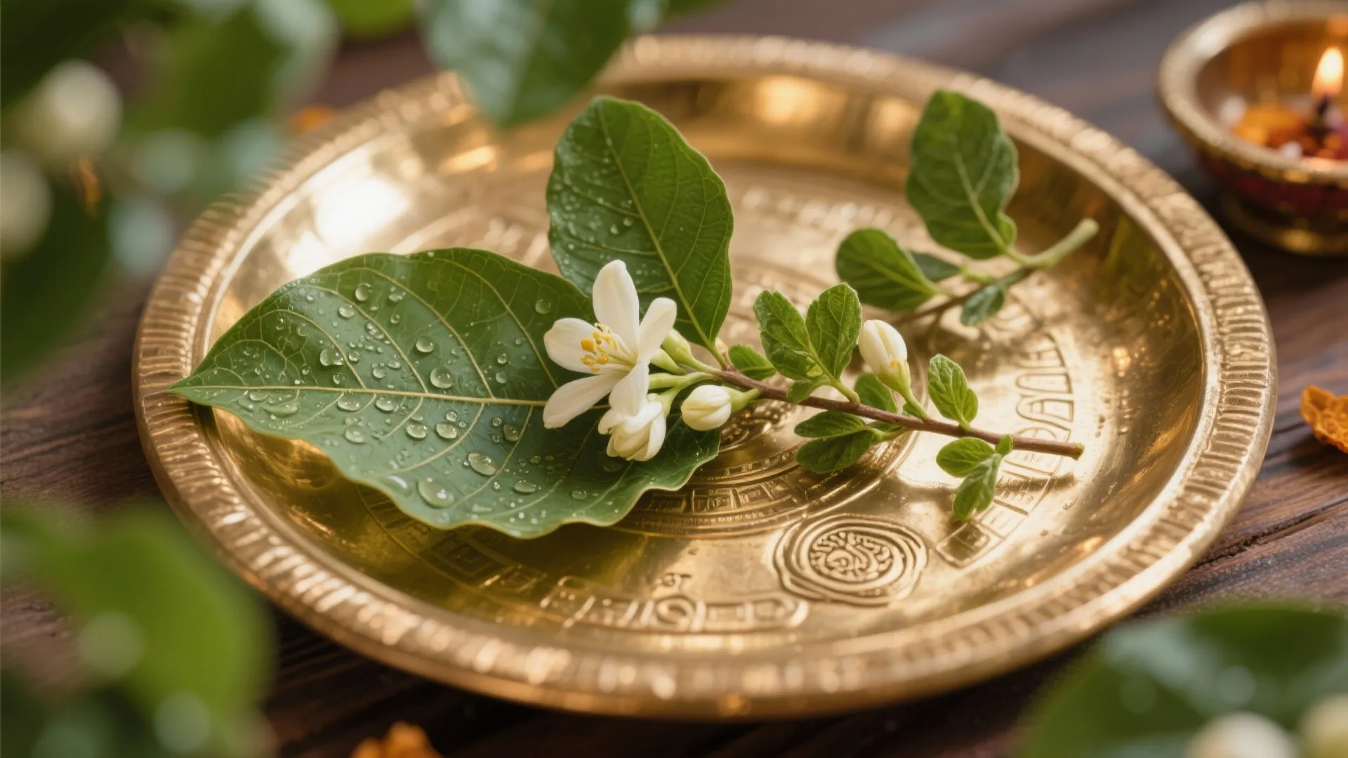 Botanical Elements: Mango Leaves, Tulsi & Jasmine