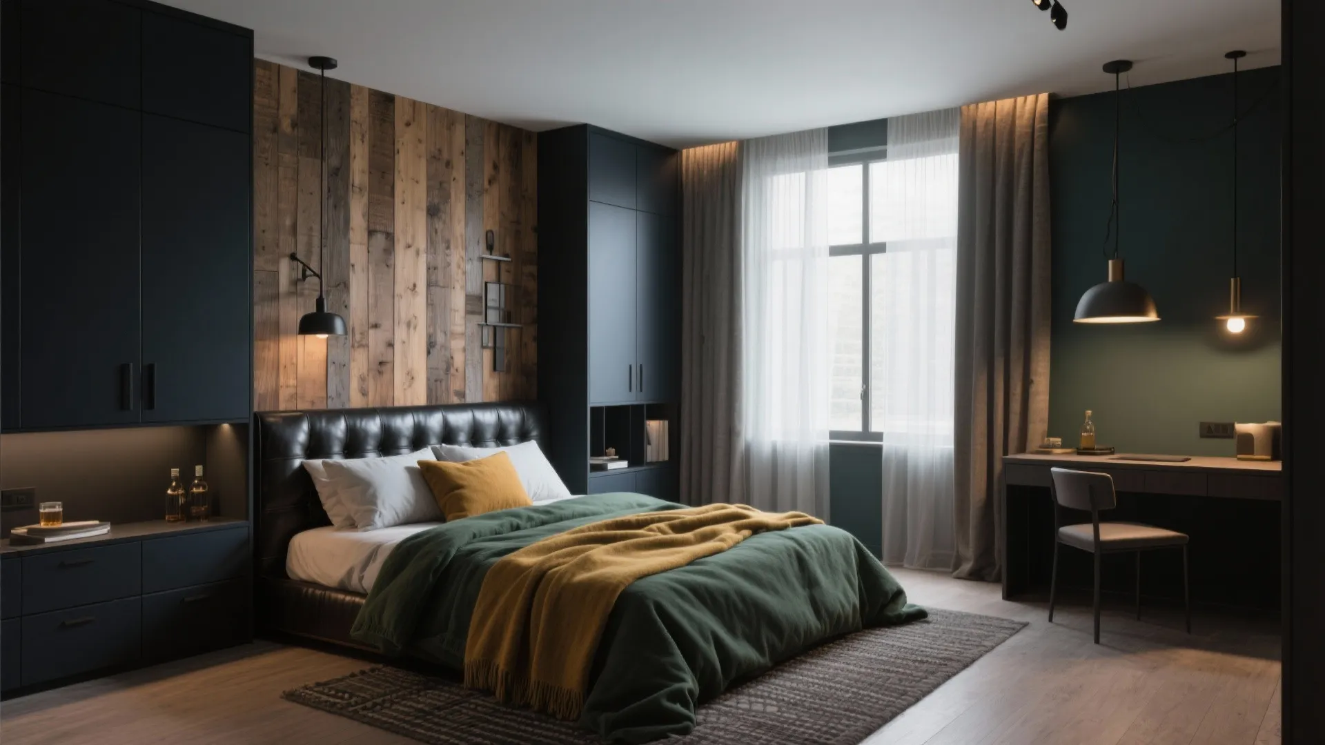 Manly Bedroom Decor: 5 Bold Ideas: Practical, stylish and space-smart masculine bedroom inspirations from a seasoned designer