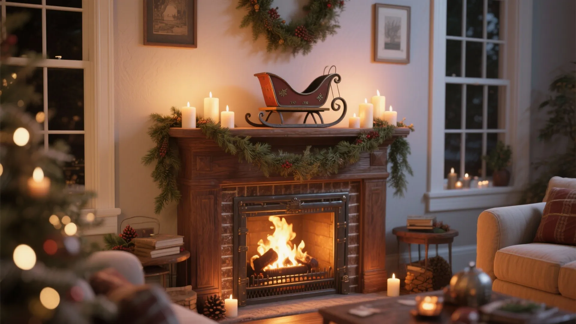 2. Fireplace Mantel Accent