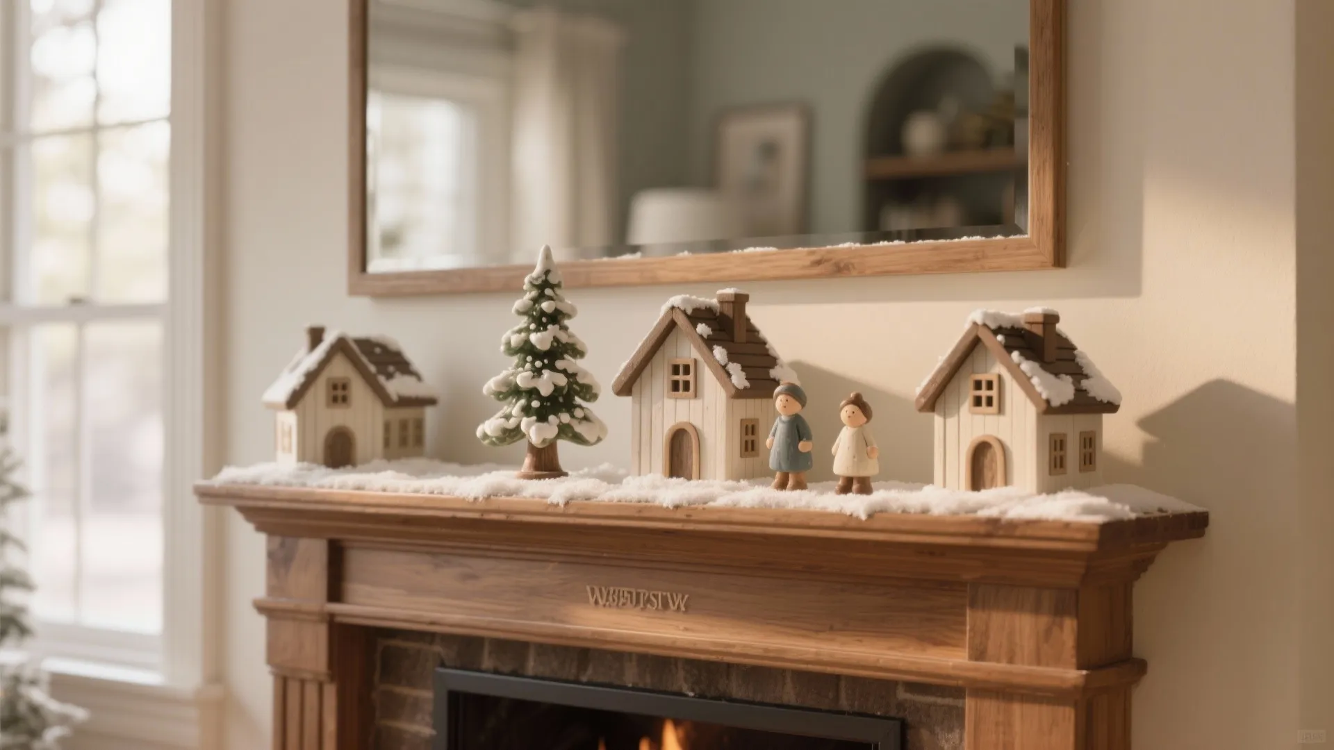 1. Mini mantel vignette