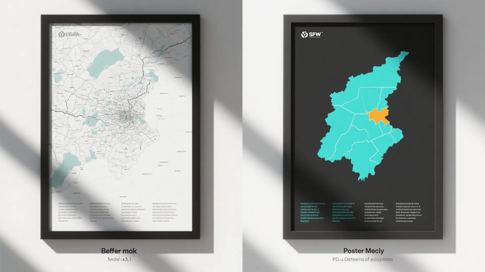 Map-Led Minimalism with One Accent Color