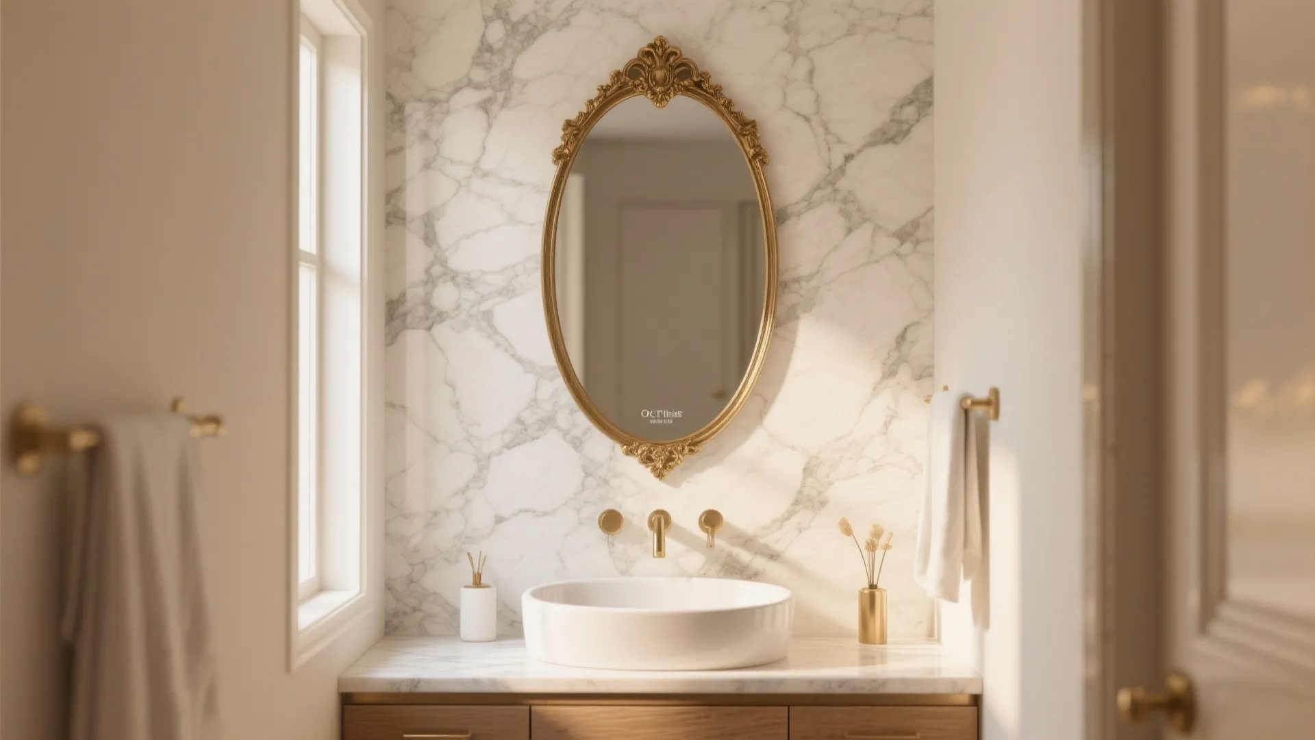 2. Marble Accent Wall