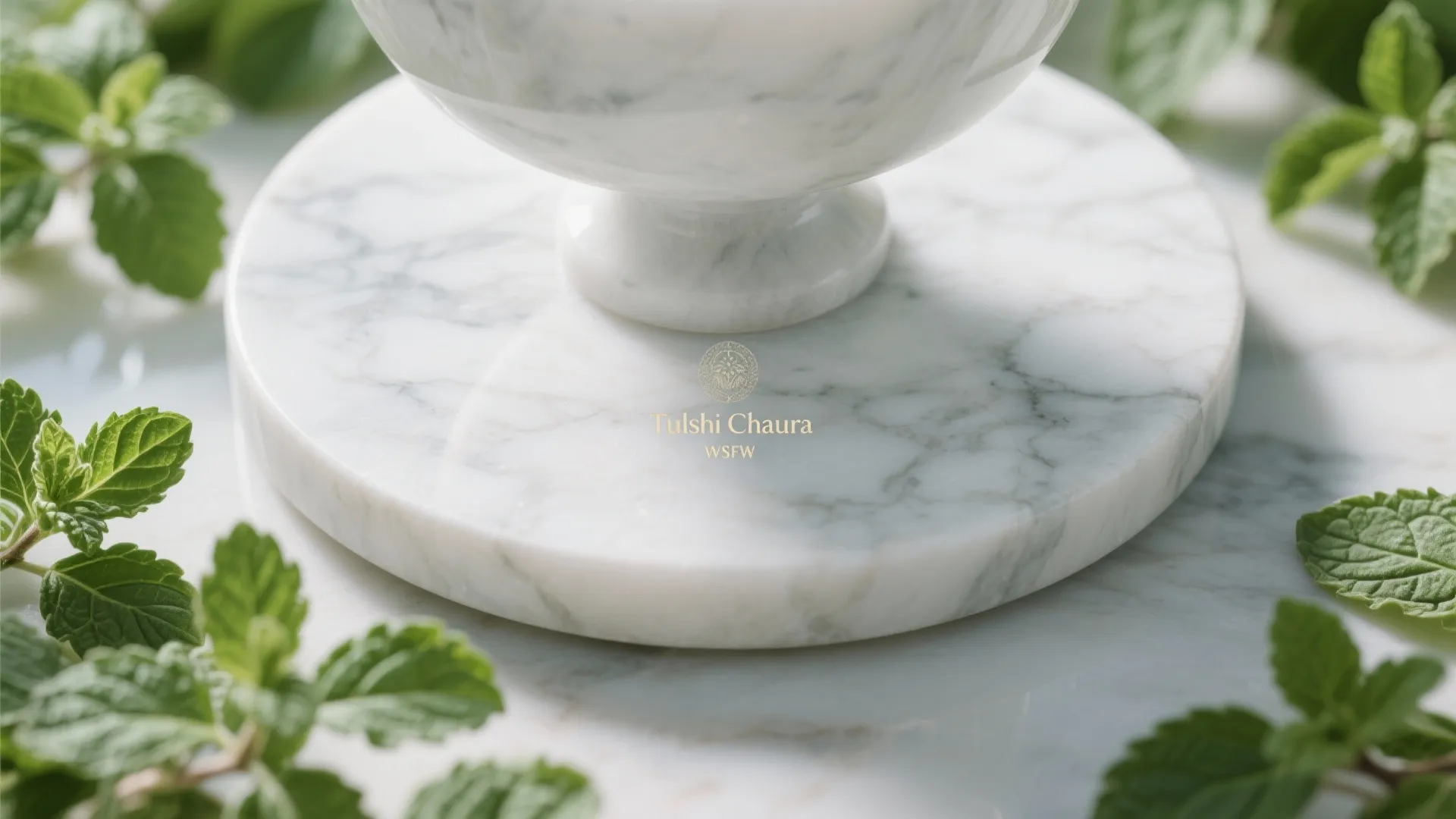 1. Minimalist Marble Base