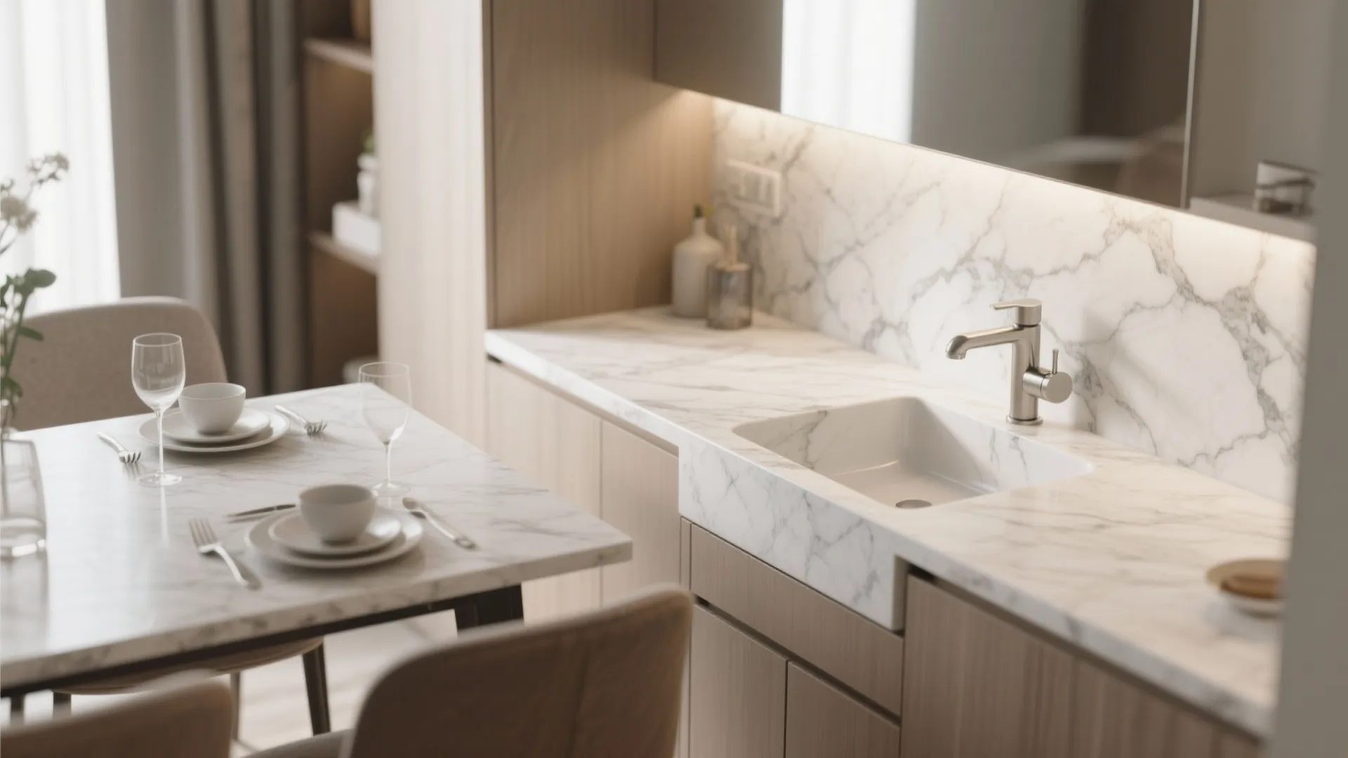 Marble Countertop Elegance