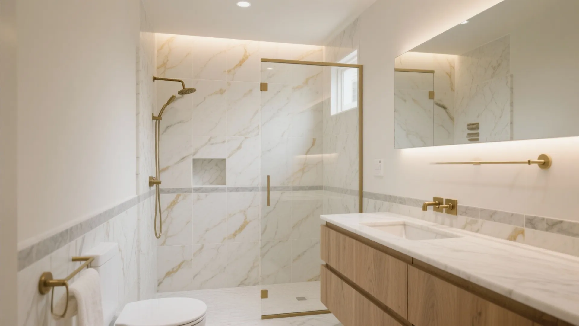 5 Marble Tile Bathroom Ideas I’ve Used: Real designer strategies to make small marble bathrooms feel bigger, safer, and more luxe