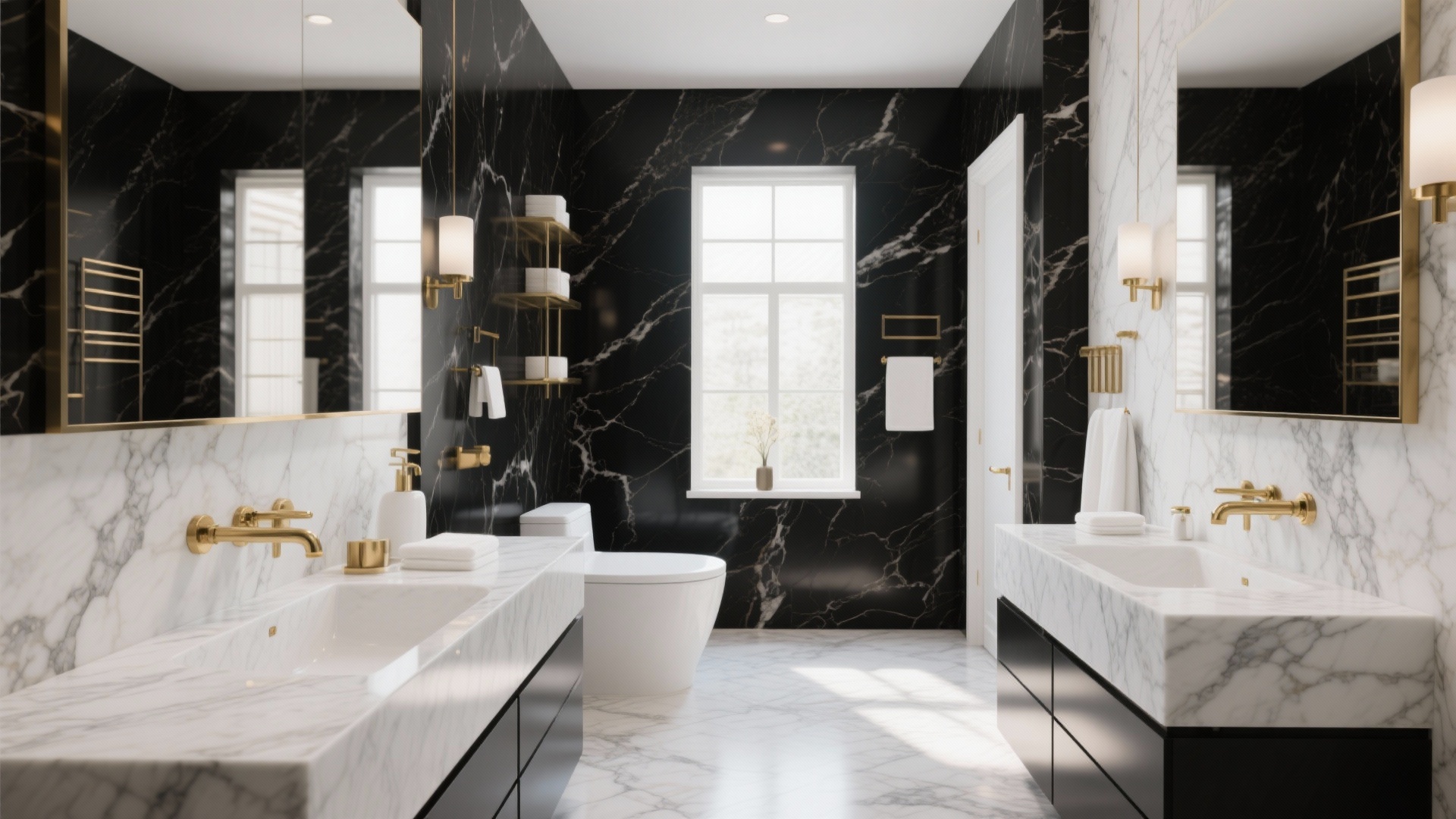10 Black Accent Wall Bathroom Ideas for Bold Style