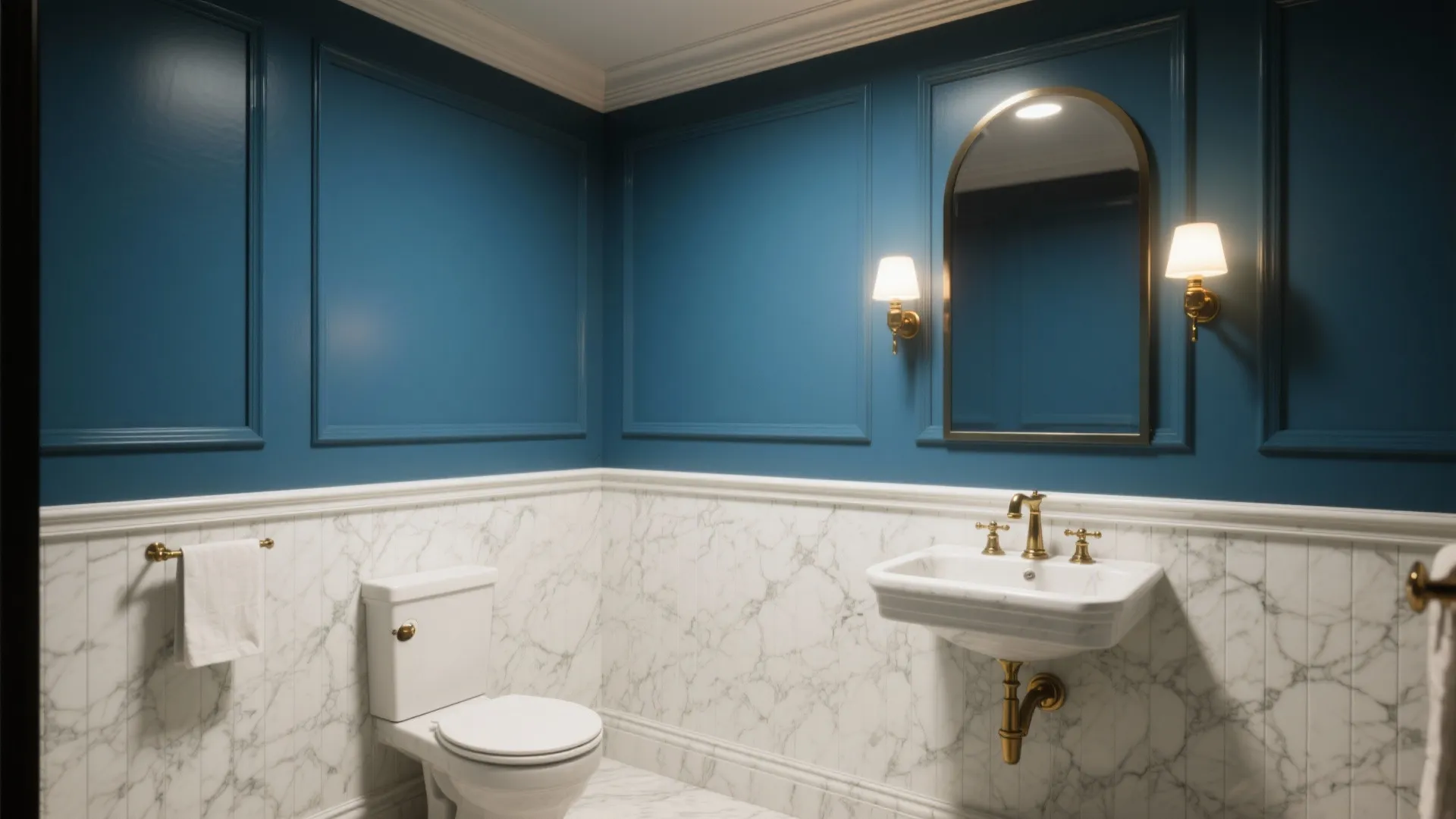 7. Mix with Painted Paneling
