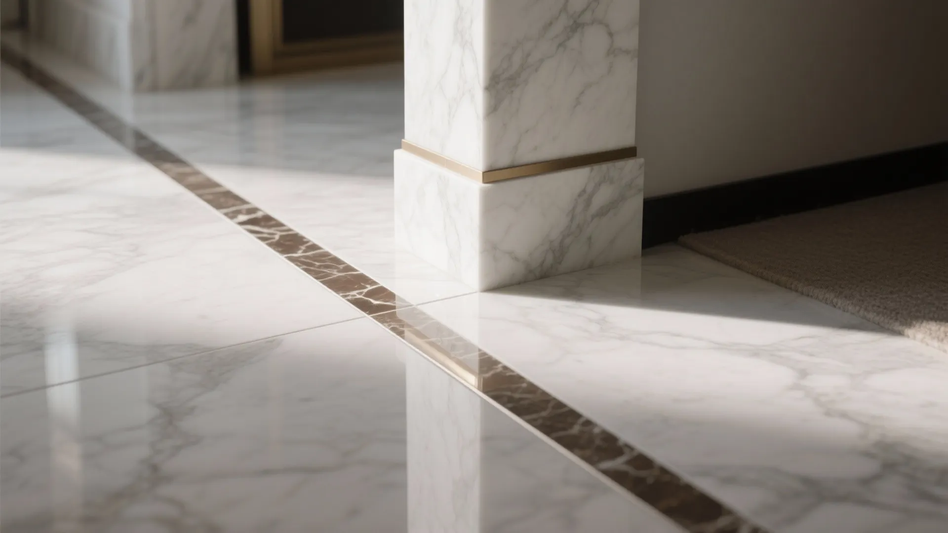 Vein-Cut Marble and Marble-Look Pairing