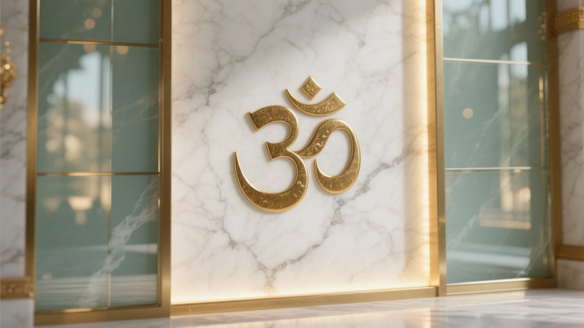 Brass, Marble, and Glass: A Sacred Backdrop That Glows