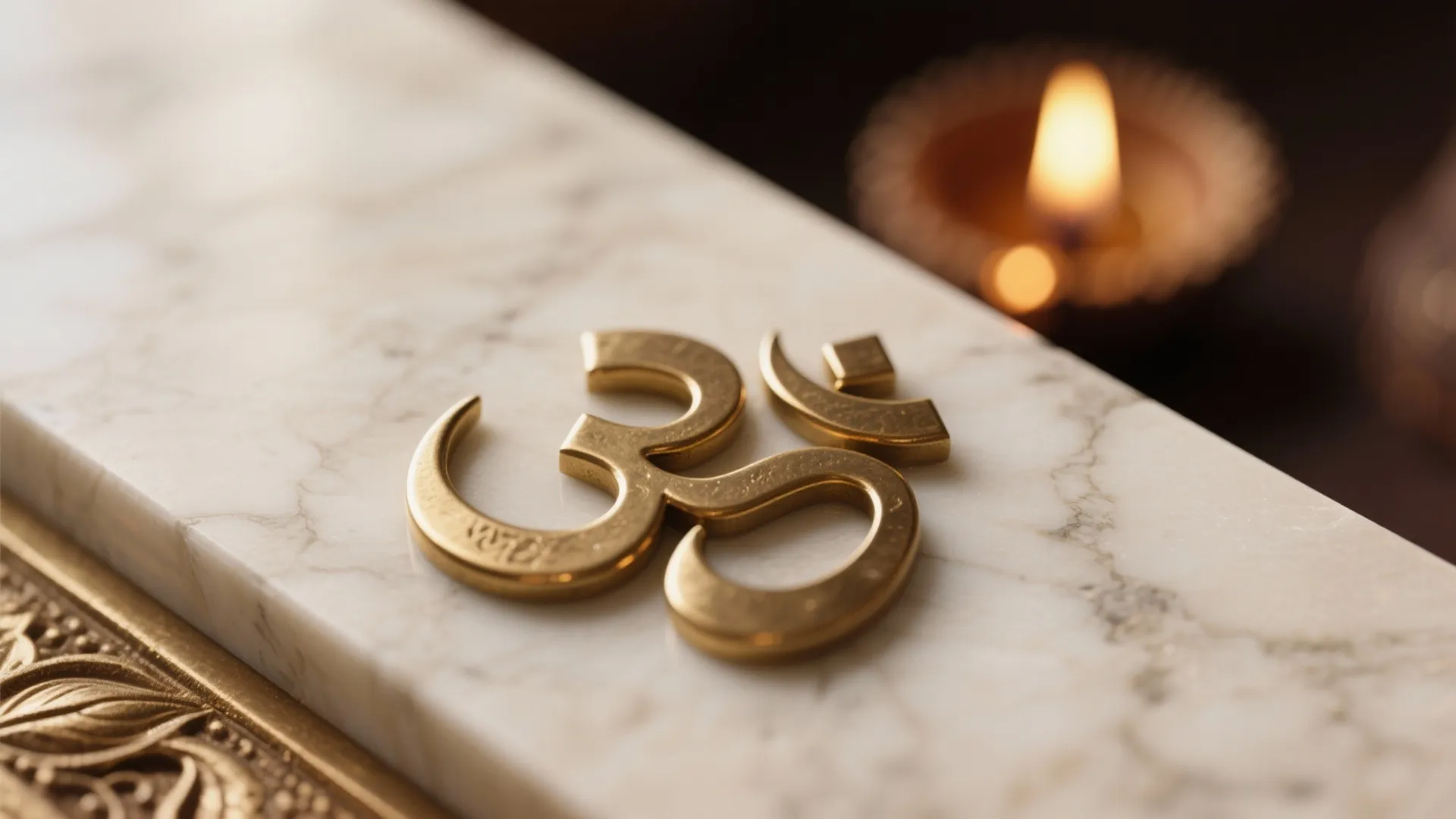 Minimal Marble Backdrops with Warm Brass