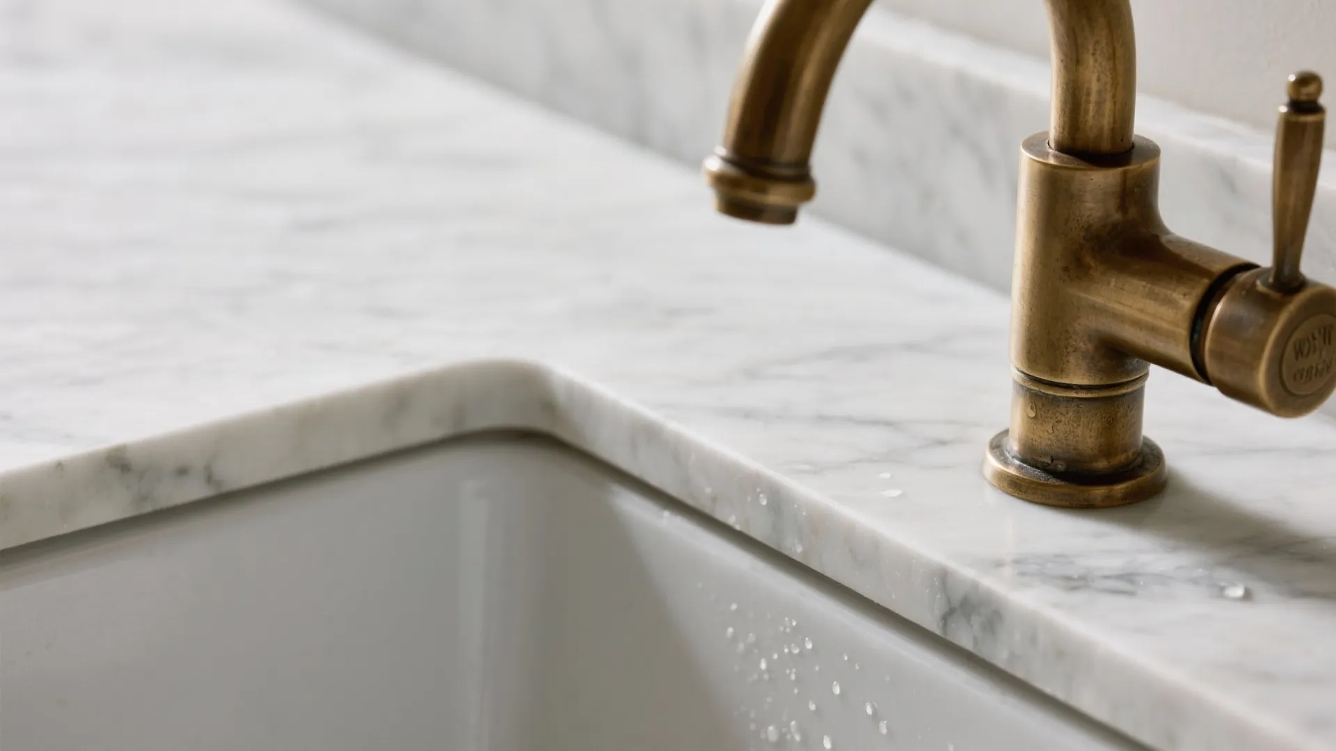 Antique Vanity + Marble Top