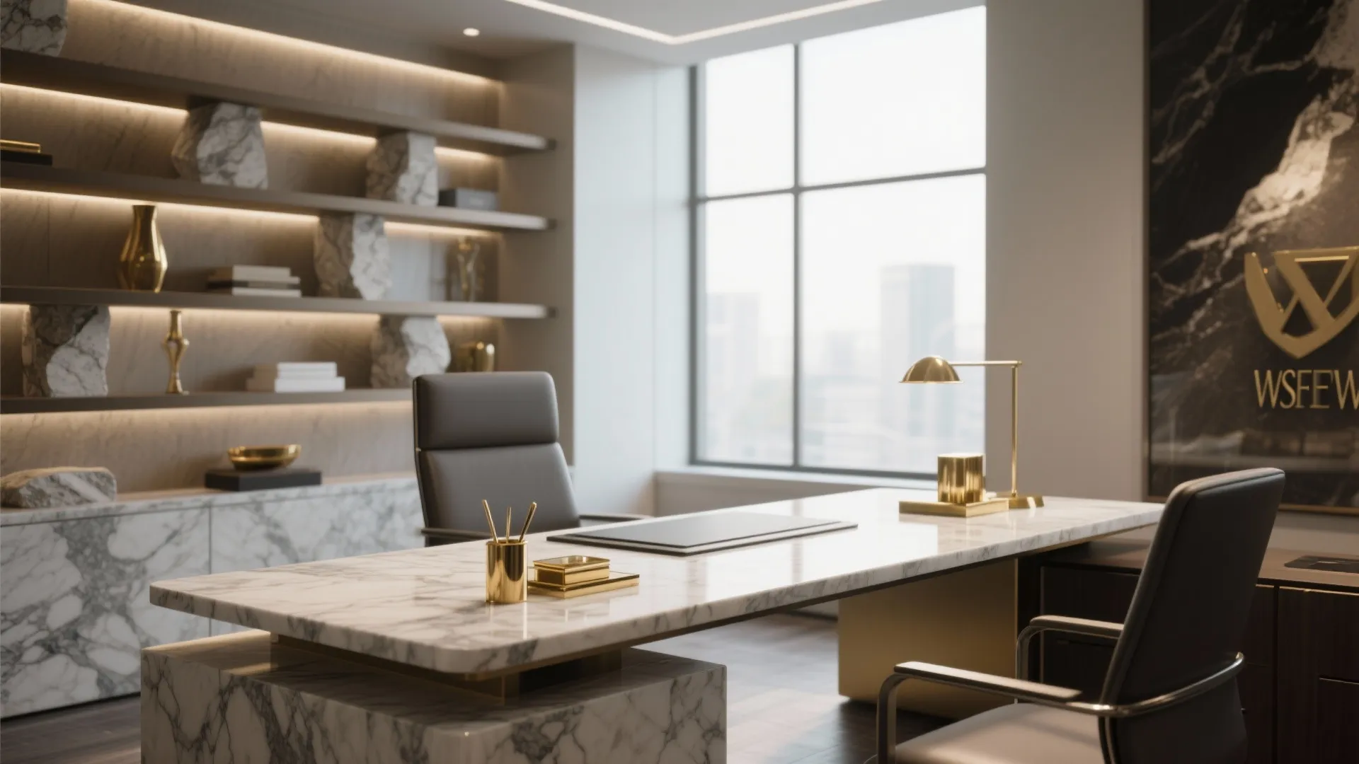 7. Marble or Stone Surfaces