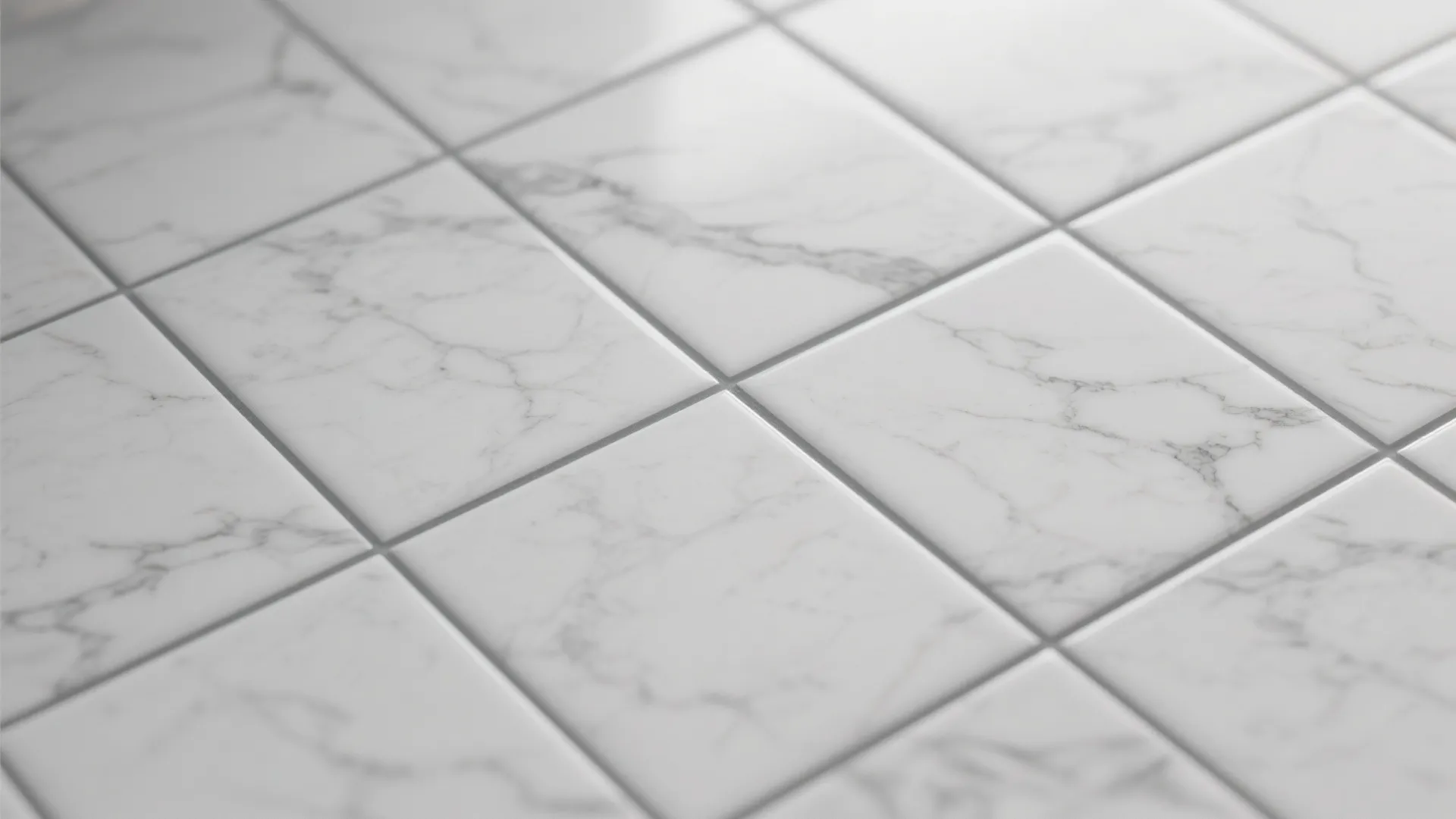 3. Marble-Effect White Tile with Subtle Veining