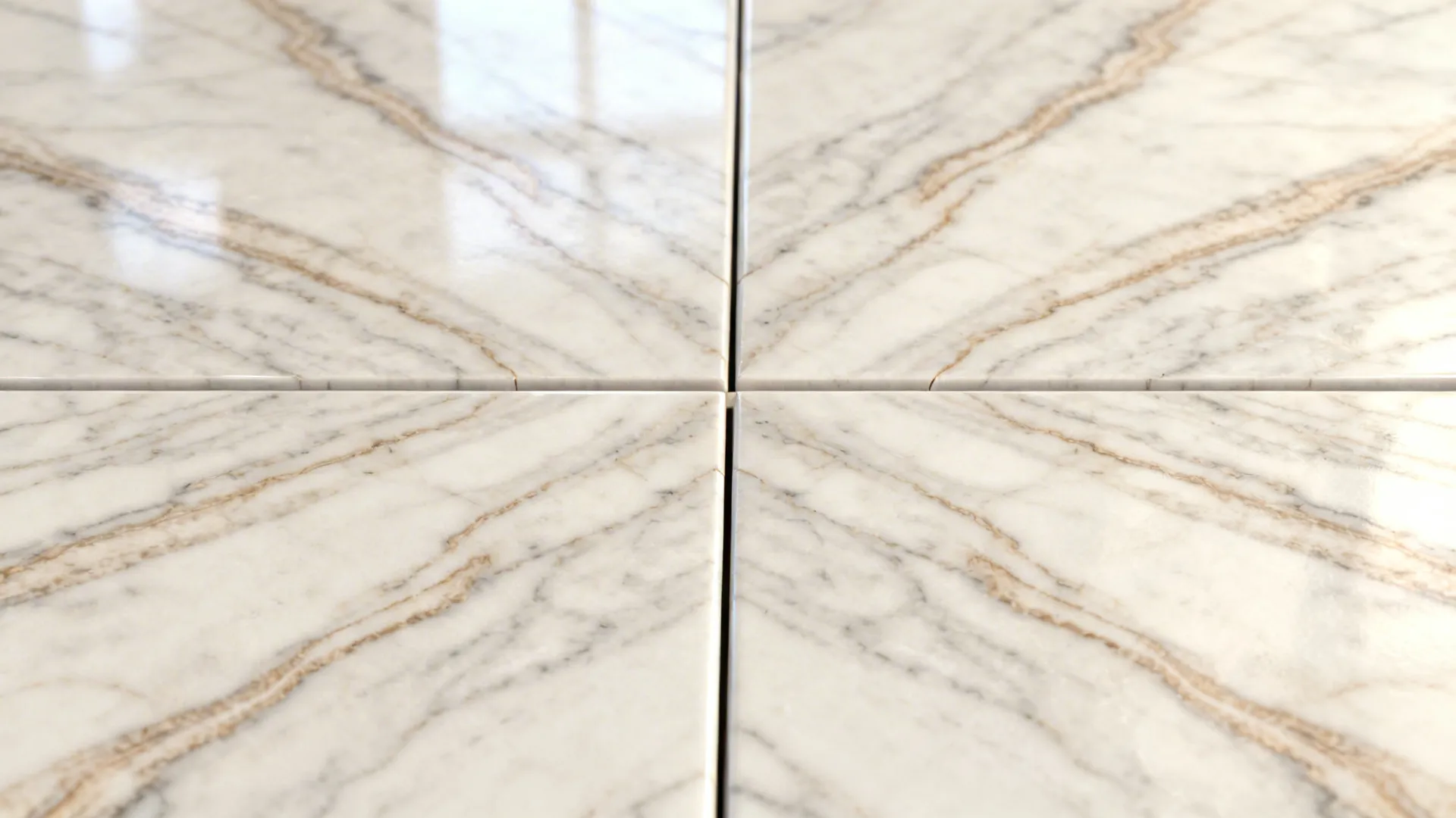4. Monolithic look with marble-effect large tiles