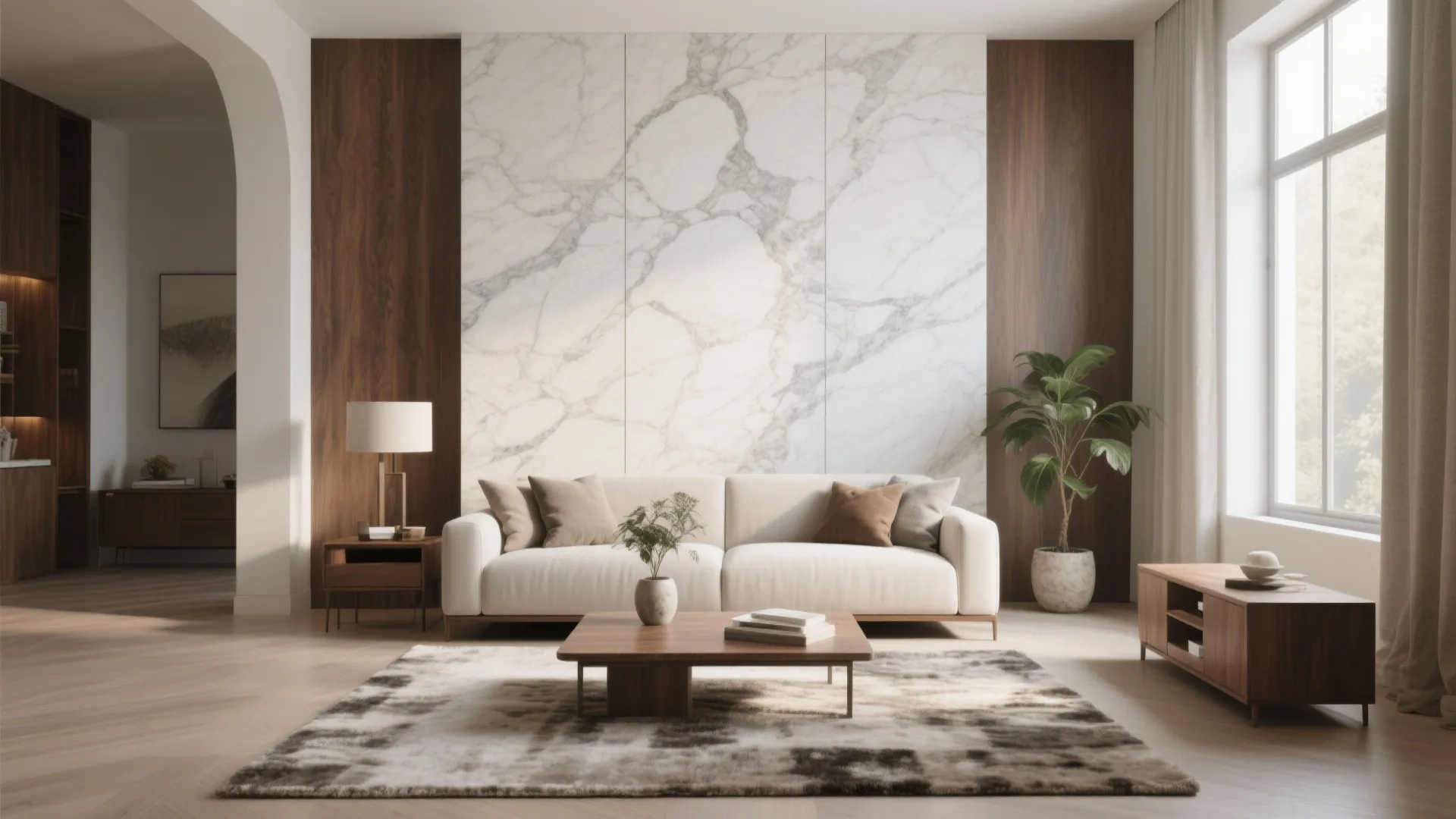 5 Marble Wall Panel Ideas for Living Rooms: Compact living rooms get big impact: five marble wall panel inspirations from a pro designer