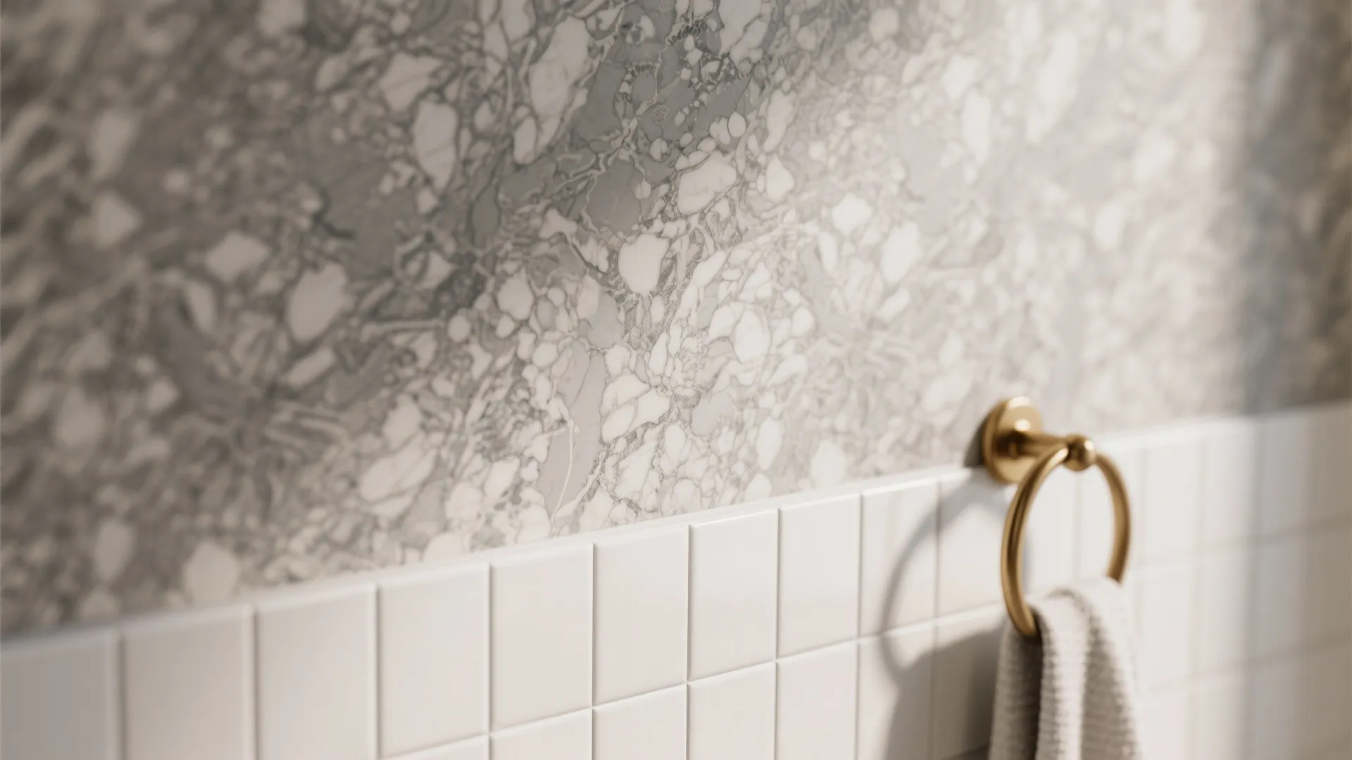 1. Soft Marble Gray for a Luxurious Feel