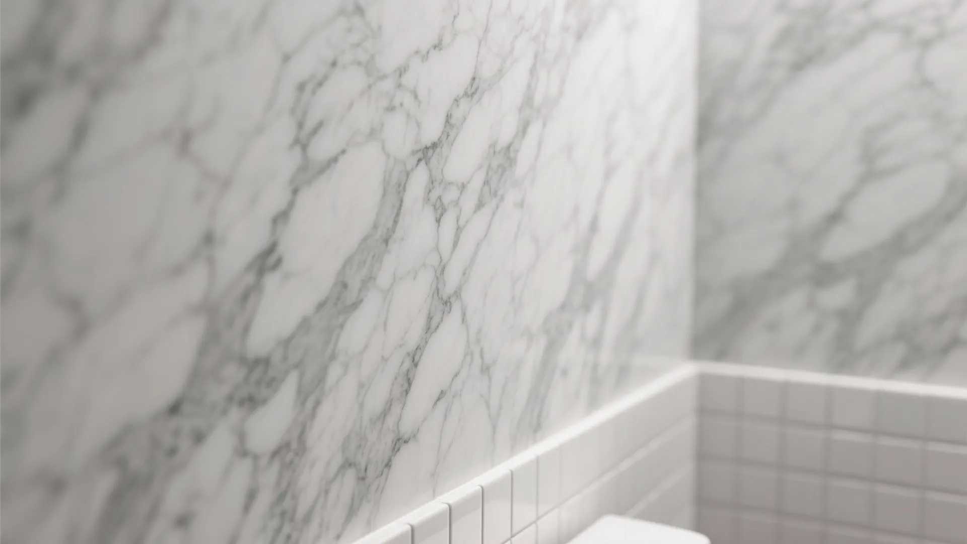 1. Soft marble-gray veining for a spa feel