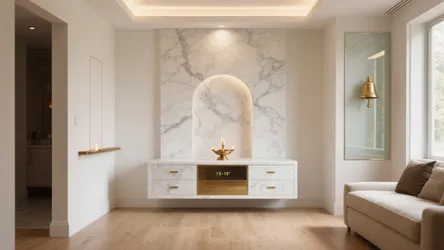 5 Marble Pooja Room Designs for Home (Pro Ideas)