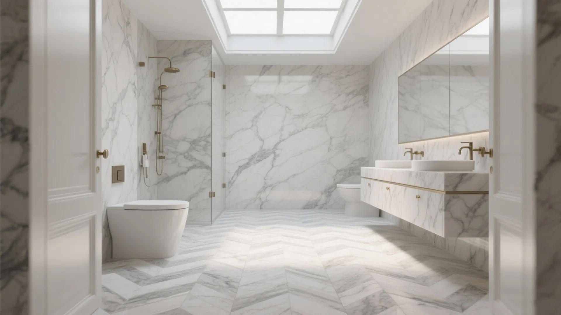 6. Marble Vein Elegance