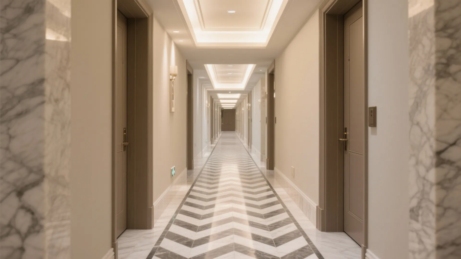 5) Marble herringbone for motion and grip