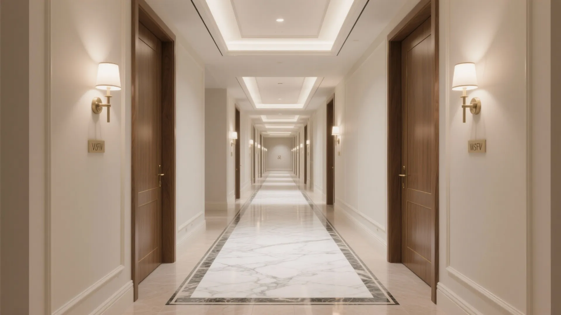 Marble inlay ribbon for quiet luxury