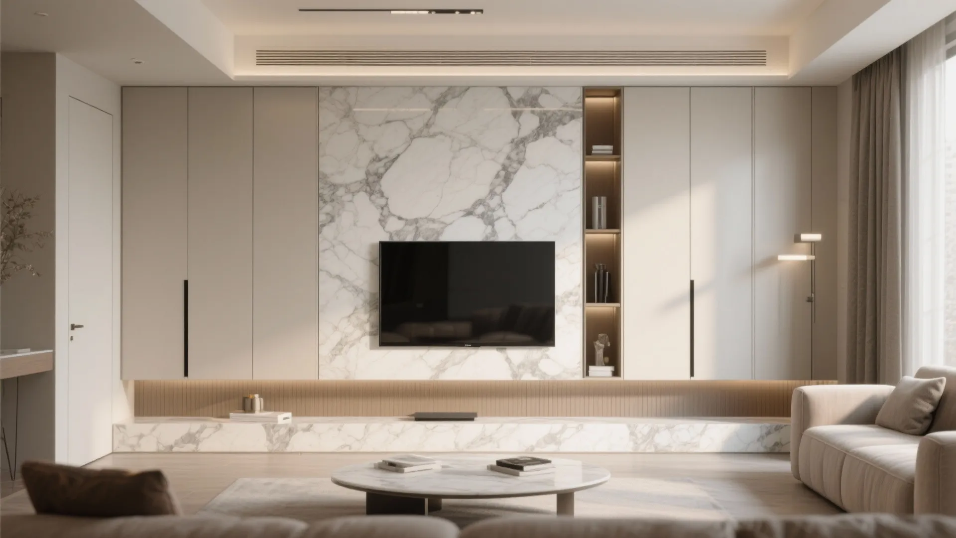 4. Marble with Integrated Storage