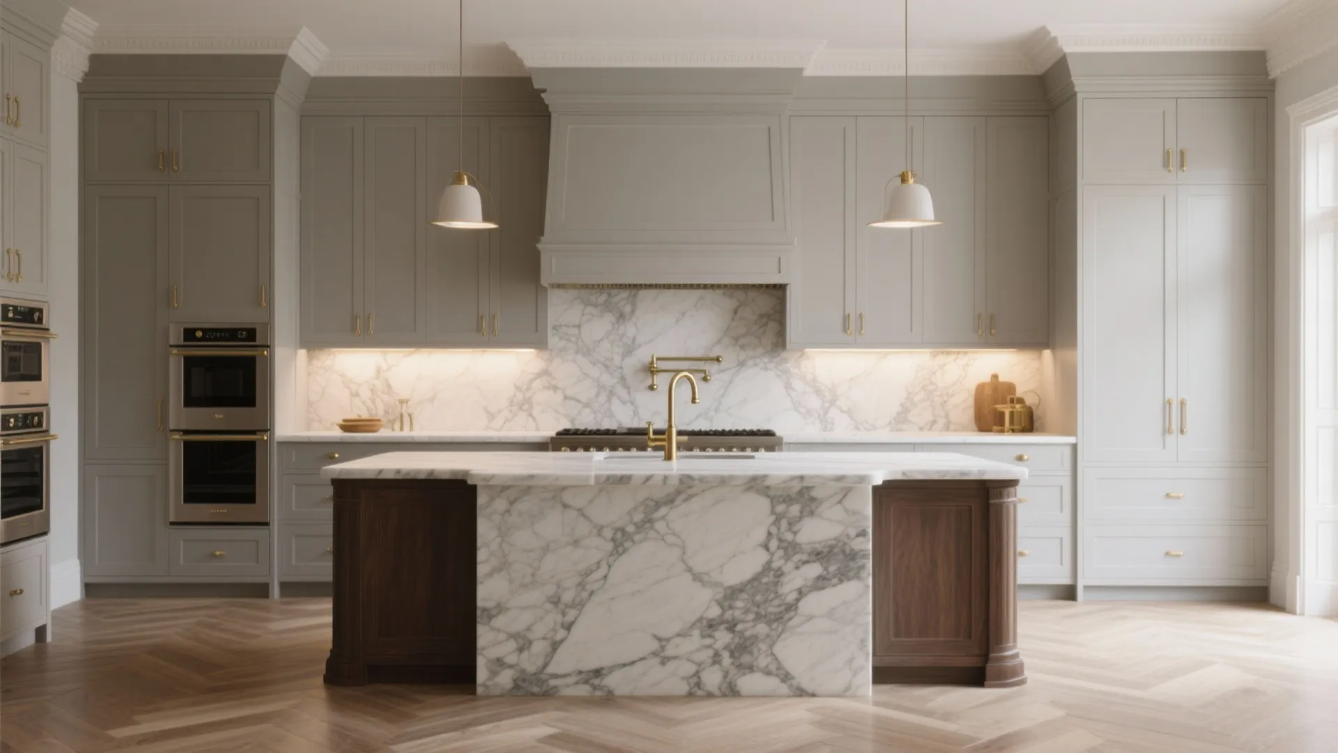 A Marble Kitchen Fit for a Palace